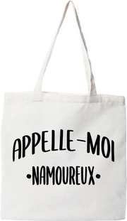 Tote bag coton recyclé appelle moi namoureux