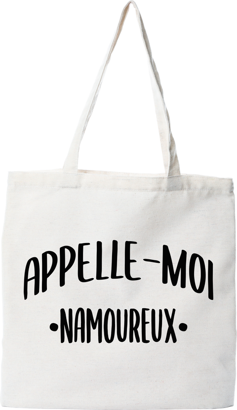 Tote bag coton recyclé appelle moi namoureux