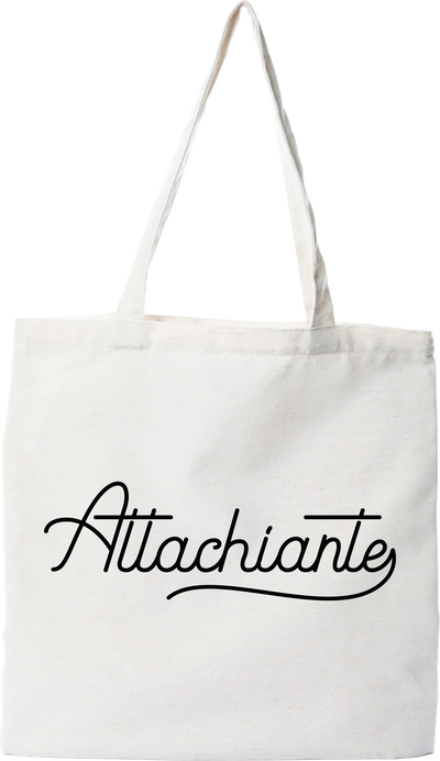 Tote bag coton recyclé attachiante