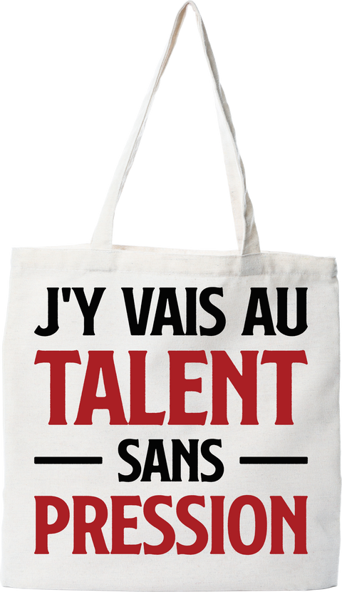 Tote bag coton recyclé au talent