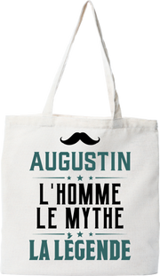 Tote bag coton recyclé augustin l'homme le mythe la légende