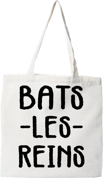 Tote bag coton recyclé bats les reins