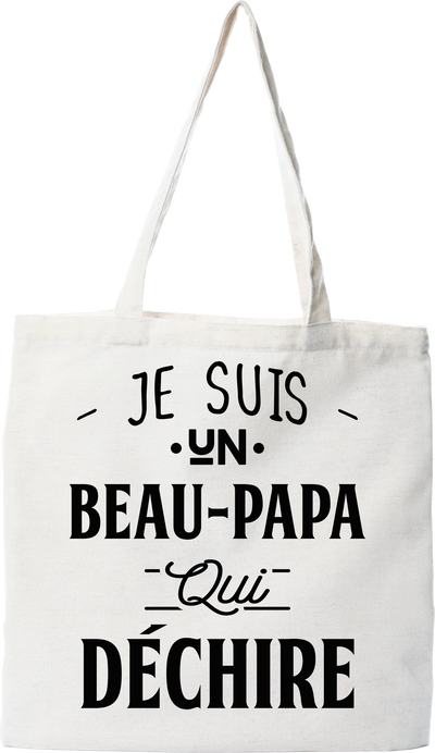 Tote bag coton recyclé beau-papa qui déchire 3