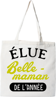 Tote bag coton recyclé belle-maman de l'année