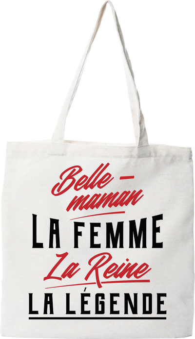 Tote bag coton recyclé belle-maman la légende