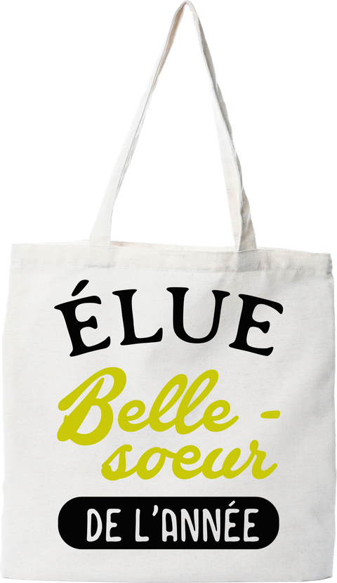 Tote bag coton recyclé belle-soeur de l'année