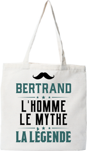 Tote bag coton recyclé bertrand l'homme le mythe la légende