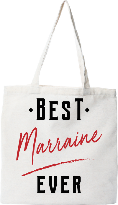 Tote bag coton recyclé best marraine ever