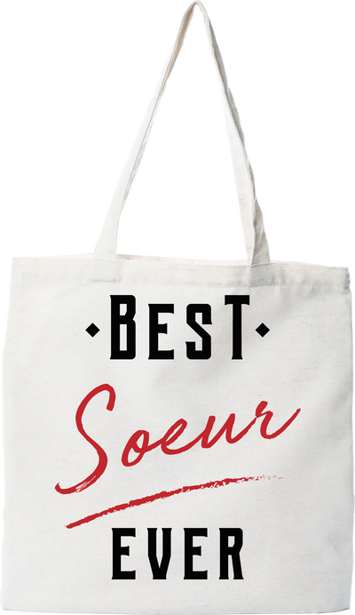 Tote bag coton recyclé best soeur ever