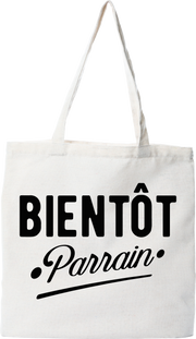 Tote bag coton recyclé bientôt parrain