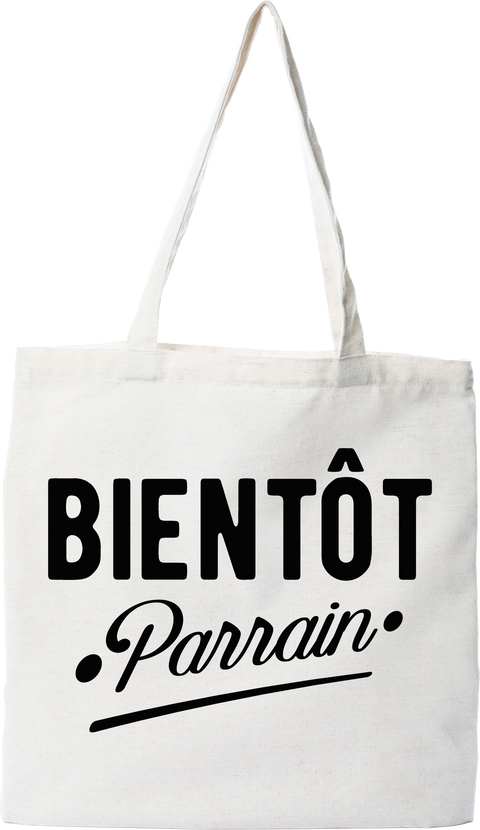 Tote bag coton recyclé bientôt parrain