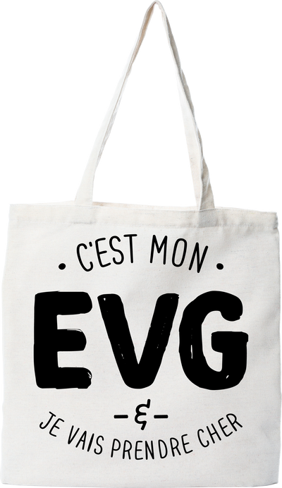 Tote bag coton recyclé c'est mon EVG