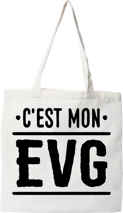 Tote bag coton recyclé c'est mon evg 2