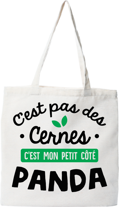 Tote bag coton recyclé c'est pas des cernes