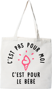 Tote bag coton recyclé c'est pour le bébé