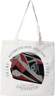 Tote bag coton recyclé casque moto gp
