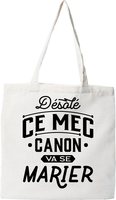 Tote bag coton recyclé ce mec va se marier