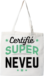 Tote bag coton recyclé certifié super neveu