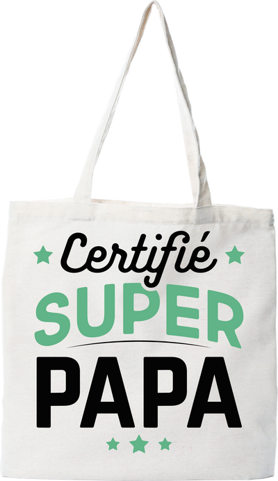 Tote bag coton recyclé certifié super papa