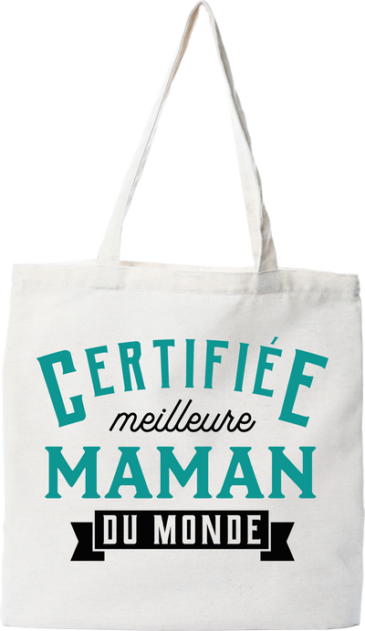 Tote bag coton recyclé certifiée meilleure maman