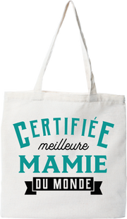 Tote bag coton recyclé certifiée meilleure mamie