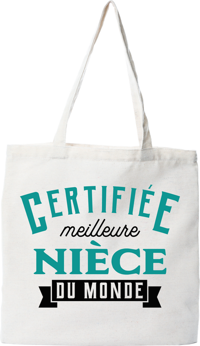 Tote bag coton recyclé certifiée meilleure nièce