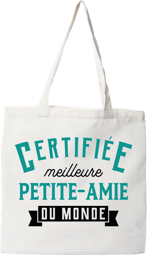 Tote bag coton recyclé certifiée meilleure petite-amie