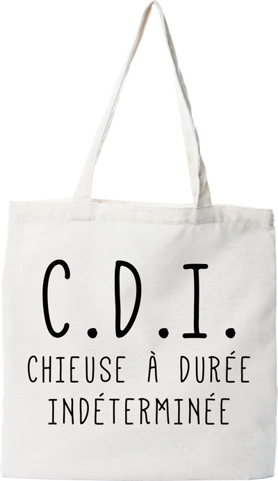 Tote bag coton recyclé chieuse indeterminée