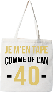 Tote bag coton recyclé comme de l'an 40