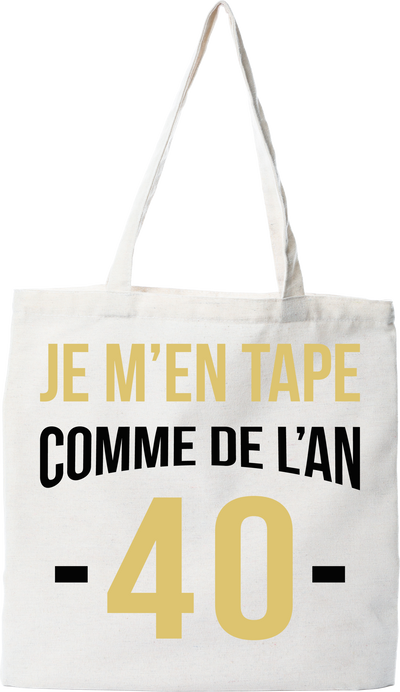 Tote bag coton recyclé comme de l'an 40