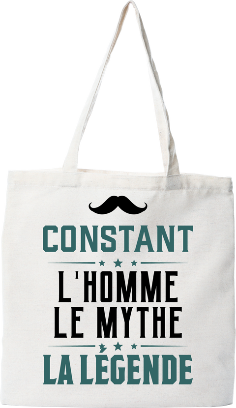 Tote bag coton recyclé constant l'homme le mythe la légende