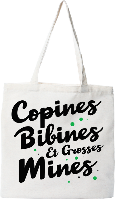 Tote bag coton recyclé copines & bibines