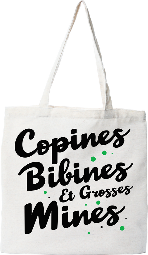 Tote bag coton recyclé copines & bibines