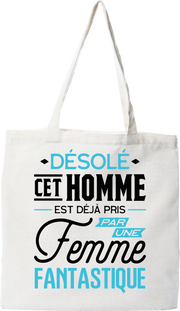 Tote bag coton recyclé déjà pris par une femme fantastique