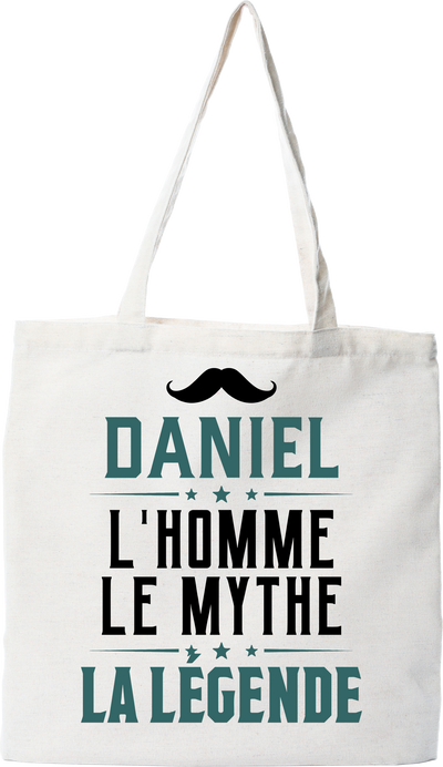 Tote bag coton recyclé daniel l'homme le mythe la légende