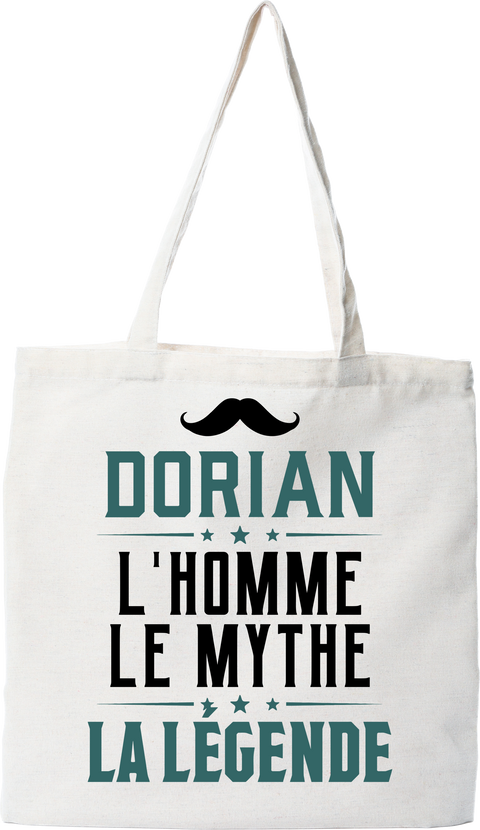 Tote bag coton recyclé dorian l'homme le mythe la légende