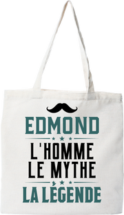 Tote bag coton recyclé edmond l'homme le mythe la légende