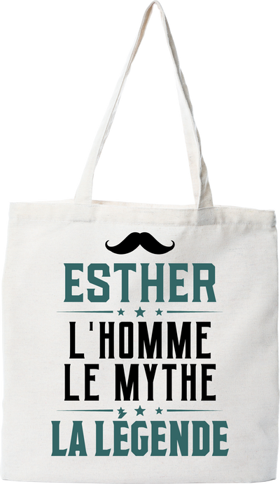 Tote bag coton recyclé esther l'homme le mythe la légende