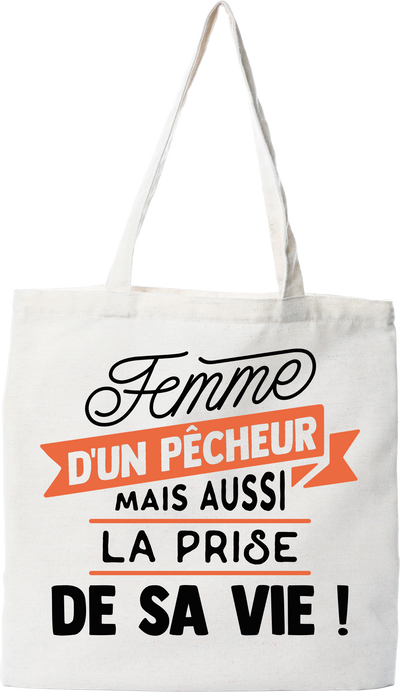 Tote bag coton recyclé femme d'un pêcheur