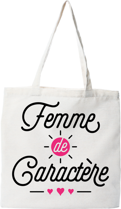 Tote bag coton recyclé femme de caractère