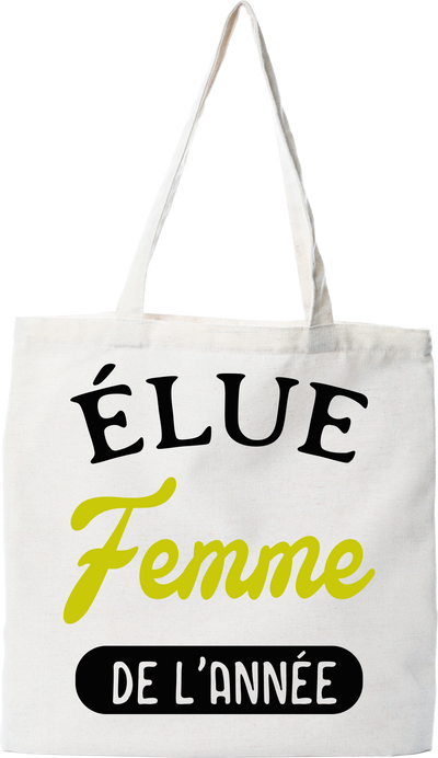 Tote bag coton recyclé femme de l'année