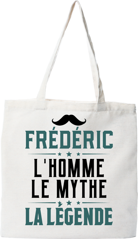 Tote bag coton recyclé frédéric l'homme le mythe la légende