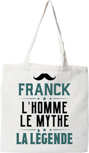 Tote bag coton recyclé franck l'homme le mythe la légende