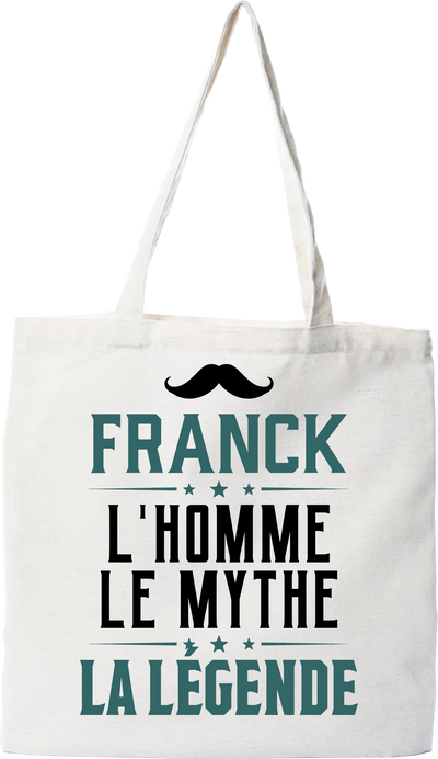 Tote bag coton recyclé franck l'homme le mythe la légende