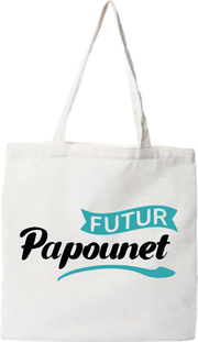 Tote bag coton recyclé futur papounet