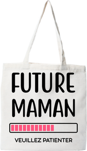 Tote bag coton recyclé future maman