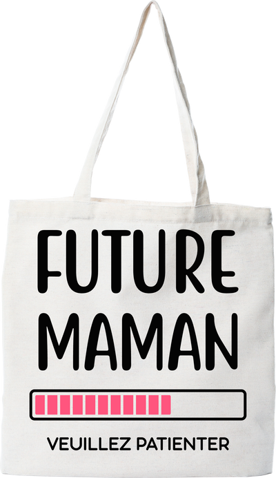 Tote bag coton recyclé future maman