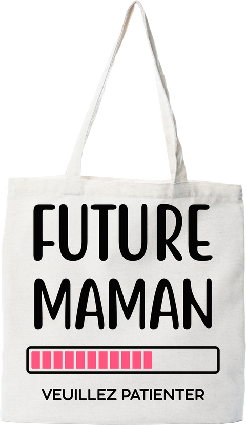 Tote bag coton recyclé future maman