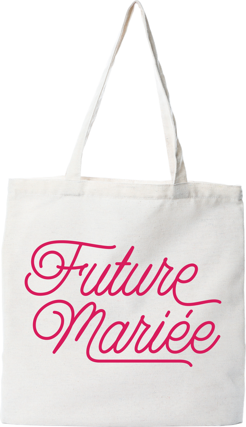 Tote bag coton recyclé future mariée