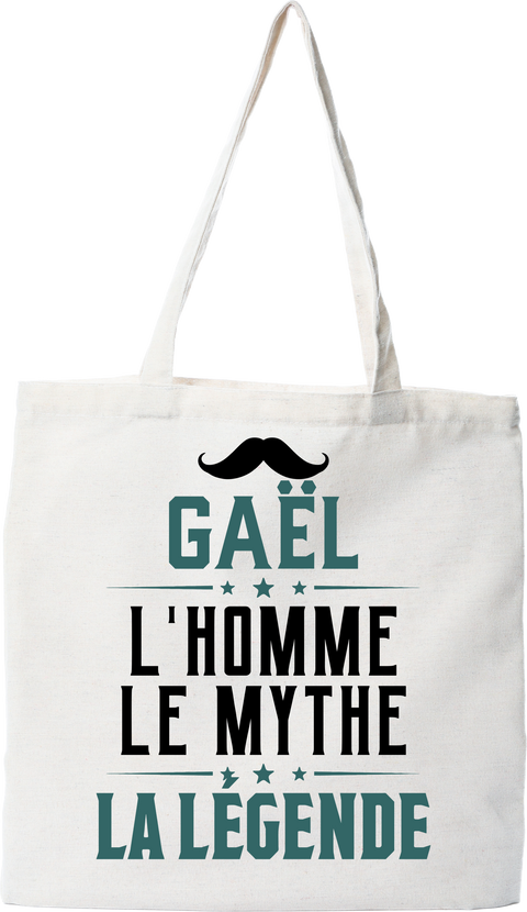 Tote bag coton recyclé gaël l'homme le mythe la légende